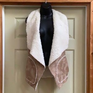American Rag Faux Sherling and Suede Vest